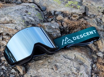 Descent goggle - The Shield [textured green - light blue]