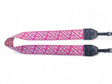 Camera riem [Crossline pink]