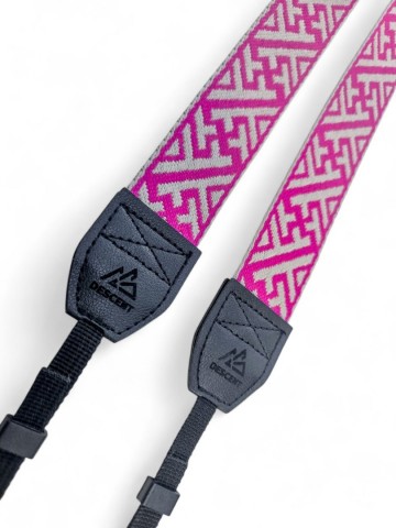 Camera riem [Crossline pink]