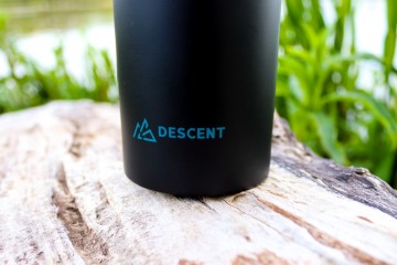 RVS Thermosbeker - Zwart/Turqoise