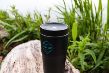 RVS Thermosbeker - Zwart/Turqoise