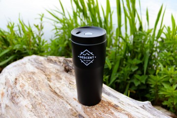 RVS Thermosbeker - Zwart/Wit