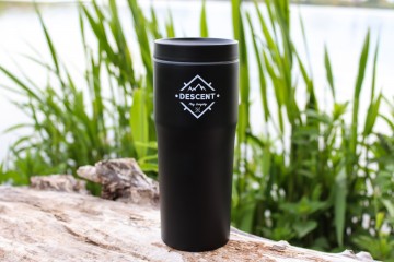 RVS Thermosbeker - Zwart/Wit