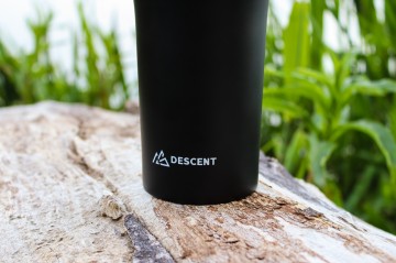 RVS Thermosbeker - Zwart/Wit