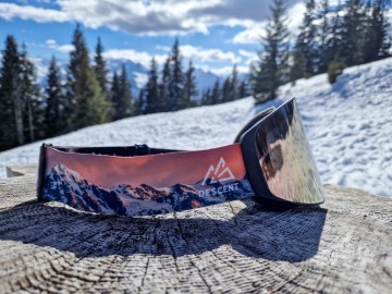 Descent goggle - The Shield [silver-pink]