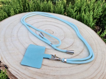 Telefoonkoordje - blauw