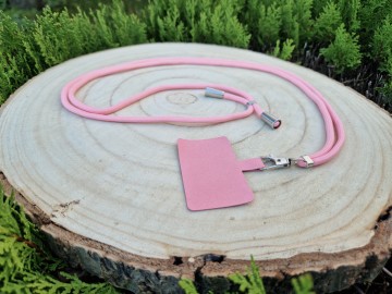 Telefoonkoordje - roze