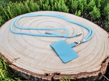 Telefoonkoordje - blauw