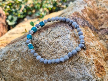 Dames armband - Blue mountain Jade