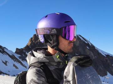 Descent goggle - The Shield [Purple haze]