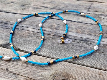 Zonnebrilkoordje - blue shells